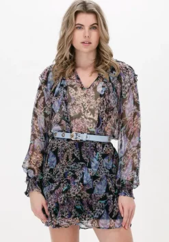 multi alix the label blouses animal leaves top