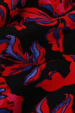 multi alix the label mini jurk ladies woven floral dress with smocked waist