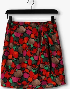 multi alix the label minirok flower mini skirt