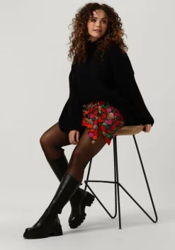 multi alix the label minirok flower mini skirt