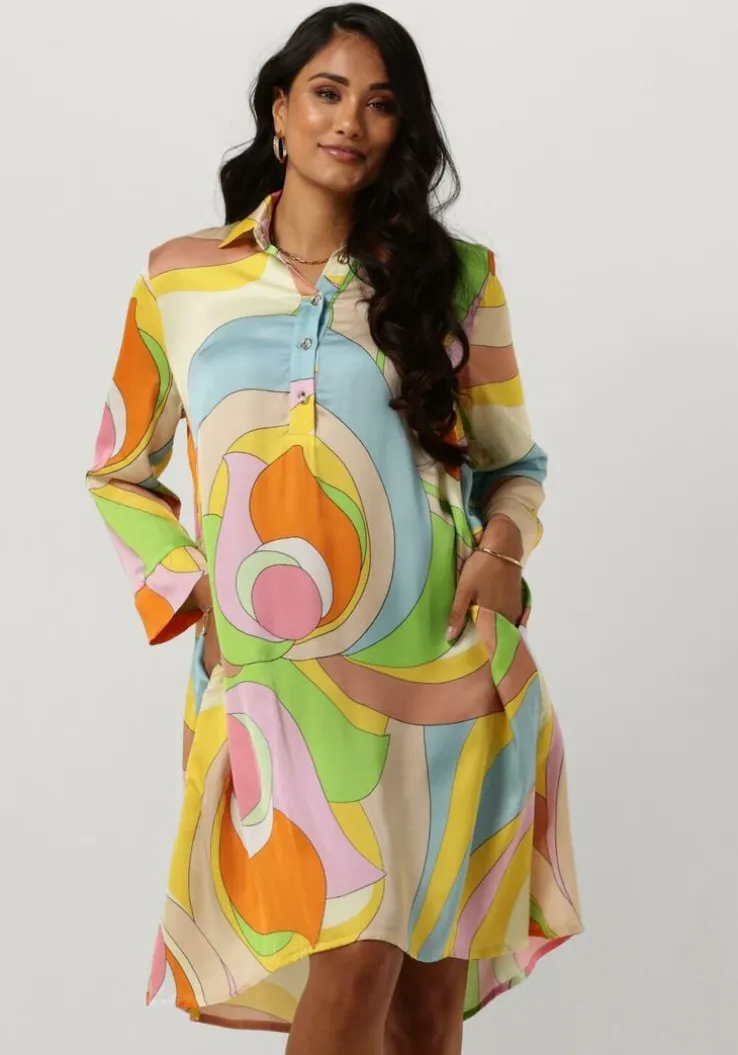 multi ana alcazar mini jurk shirt dress swing