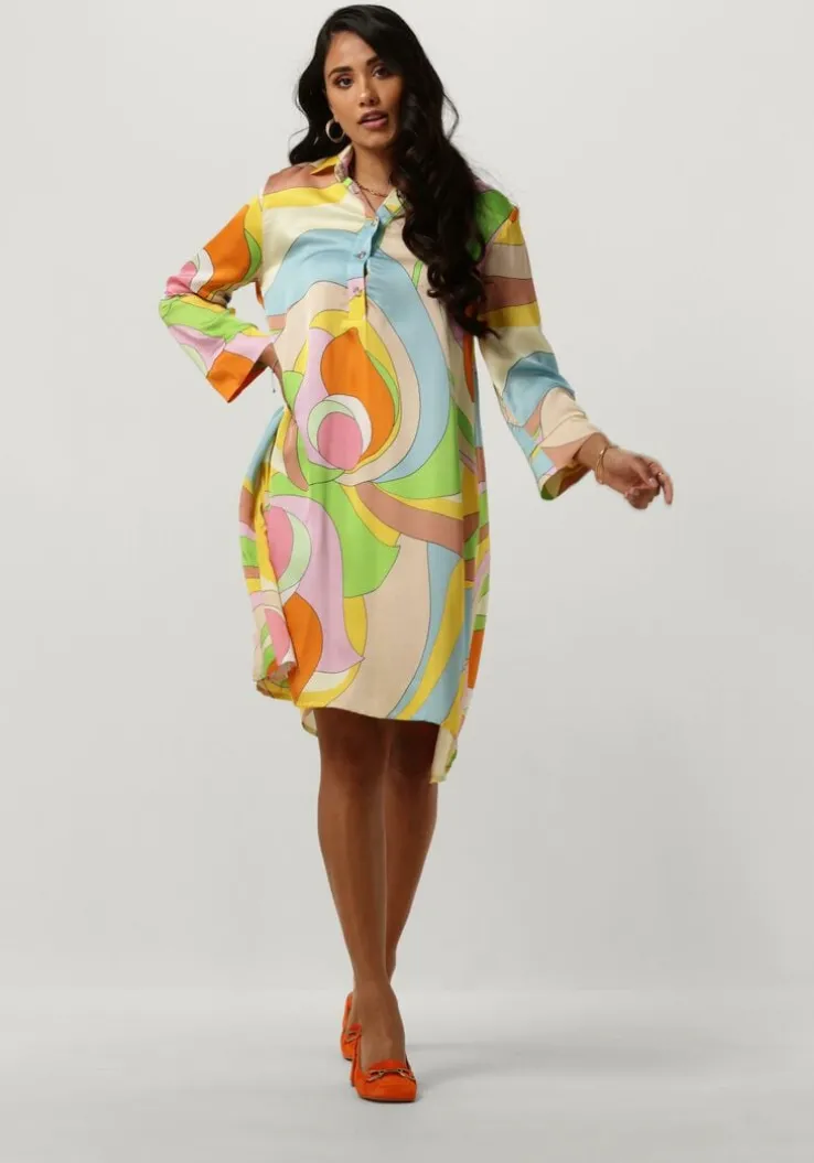 multi ana alcazar mini jurk shirt dress swing