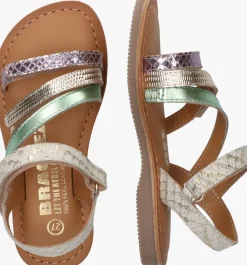 multi braqeez platte sandalen cassy call