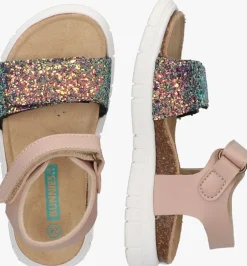 multi bunniesjr platte sandalen bregje beach