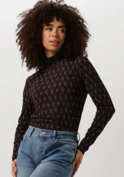 multi by-bar tops & t-shirts mesh paisley top