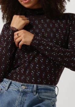 multi by-bar tops & t-shirts mesh paisley top