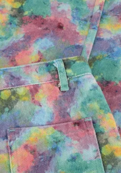 multi call me frankie straight leg jeans splash denim pants