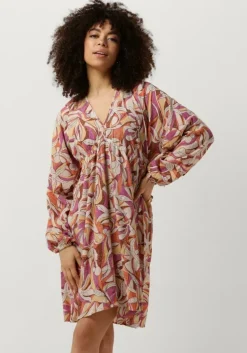 multi catwalk junkie mini jurk v-neck dress with straps detail