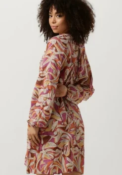 multi catwalk junkie mini jurk v-neck dress with straps detail