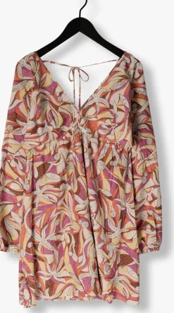 multi catwalk junkie mini jurk v-neck dress with straps detail