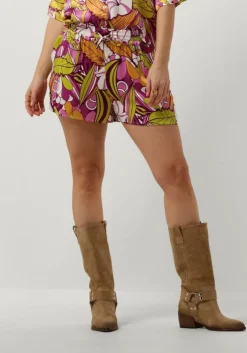 multi colourful rebel broeken tilly floral satin short