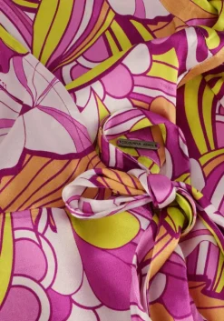 multi colourful rebel maxi jurk lela floral wrap maxi dress