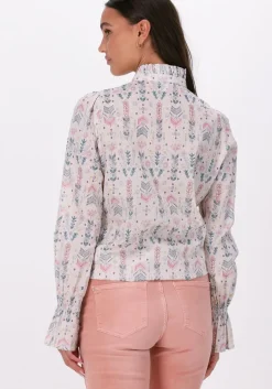 multi dea kudibal blouses ingeborg ns (co) - shirt with ruffles