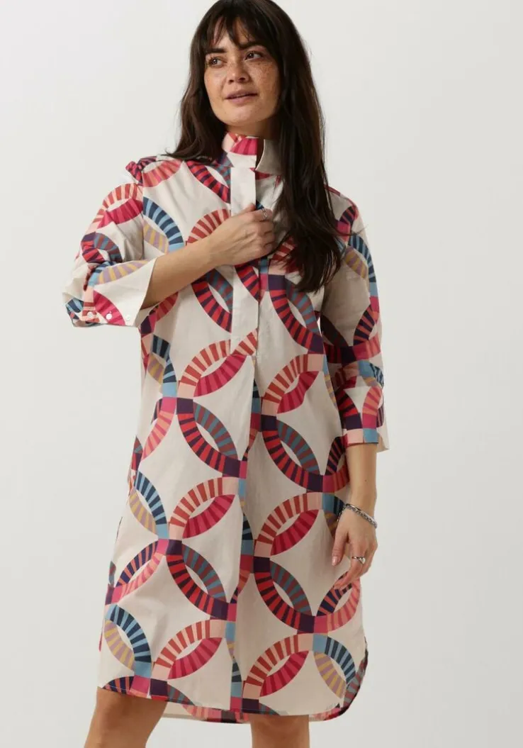 multi dea kudibal mini jurk kamille