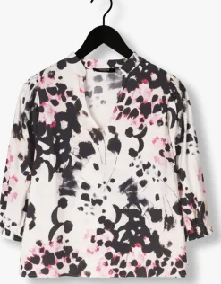 multi jansen amsterdam blouses manon blouse wam 199 3/4 puffed sleeve