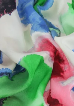 multi jansen amsterdam maxi jurk nienke jurk wm 564 wrap long puffed sleeve