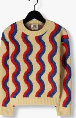 multi jelly mallow trui wave knit sweater