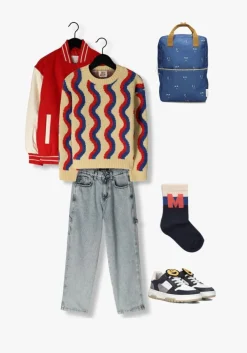 multi jelly mallow trui wave knit sweater