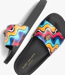 multi kurt geiger london slippers meena eagle mult