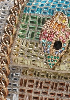 multi kurt geiger london schoudertas mini kensington crystals