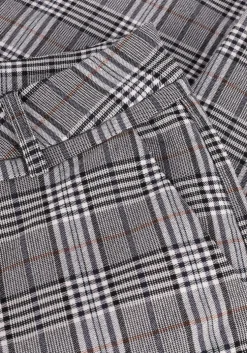 multi minus flared broek carma check flared pants