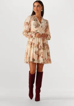 multi neo noir mini jurk miller mega floral dress