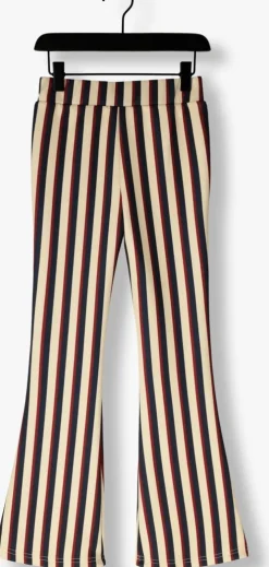 multi nik & nik flared broek striped flared pants