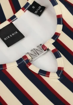 multi nik & nik top striped ls top