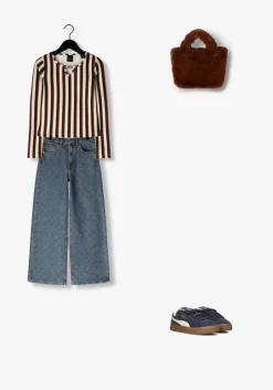 multi nik & nik top striped ls top