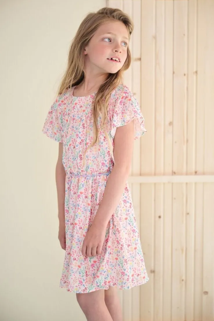 multi nono mini jurk merle blooming dress