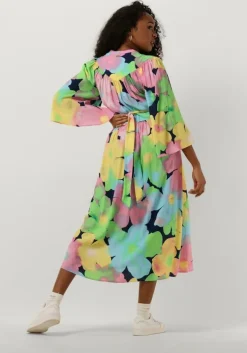 multi pom amsterdam midi jurk cherry blossom dress