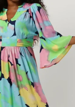 multi pom amsterdam midi jurk cherry blossom dress