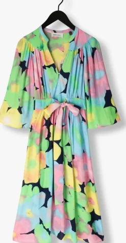 multi pom amsterdam midi jurk cherry blossom dress
