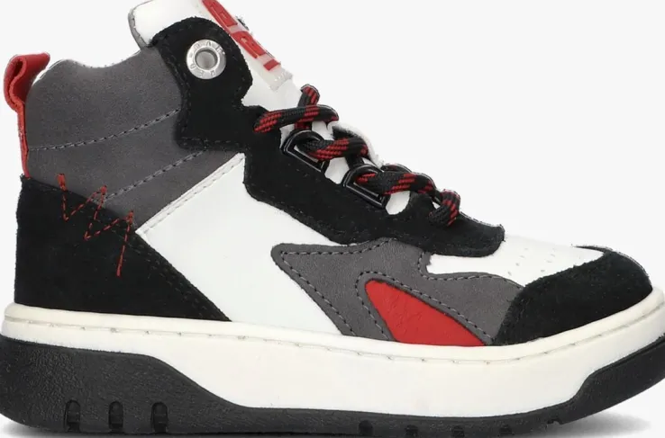 multi red-rag hoge sneakers 13753