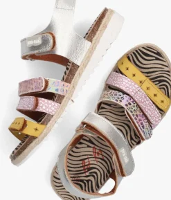 multi red-rag sandalen 19322