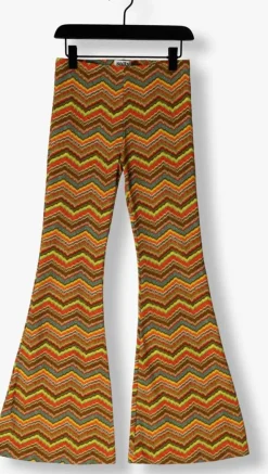 multi salty stitch flared broek flared legging - ikat