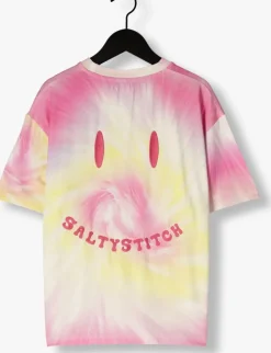 multi salty stitch t-shirt salty smiley tee