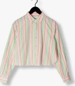 multi scotch & soda blouses multi striped boxy fit shirt