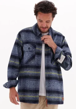 multi scotch & soda overshirt checked shirt jacket