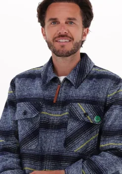 multi scotch & soda overshirt checked shirt jacket