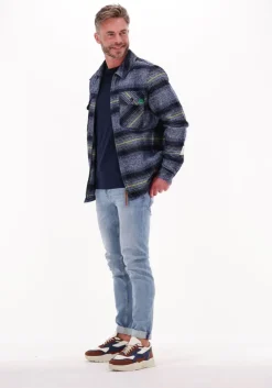 multi scotch & soda overshirt checked shirt jacket