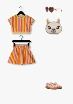 multi sproet & sprout minirok paperbag skirt stripes