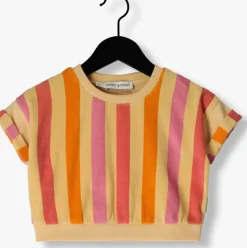 multi sproet & sprout t-shirt cropped sweatshirt stripes