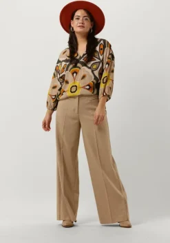 multi summum blouses top v neck bold flower