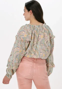 multi summum blouses top long sleeve sweet paisley