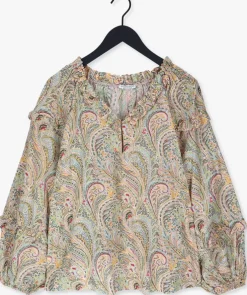 multi summum blouses top long sleeve sweet paisley