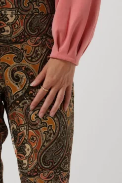 multi summum flared broek trousers paisley velvet