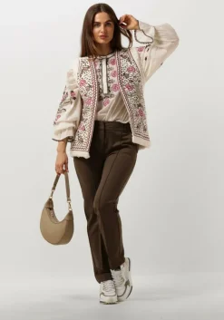 multi summum gilet gilet embroidered velours