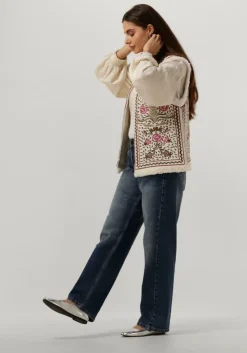 multi summum gilet gilet embroidered velours