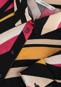 multi summum midi jurk dress big swirls